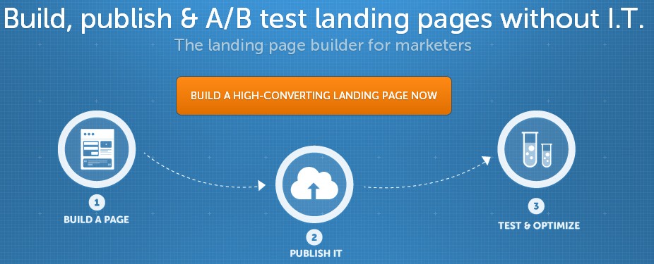 Unbounce smacks their visitors with it the moment they land land: the 3 steps right below their headline.